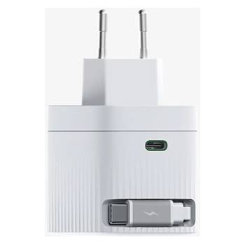 HIKSEMI Hikvision HIKSEMI Зарядно за телефон - 1 USB-C, USB-C кабел, 67 W, щепсел за ЕС HS-HUB-GAN67(STD)/2C/67W/WHITE/EU (HS-HUB-GAN67(STD)/2C/67W/WHITE/EU)