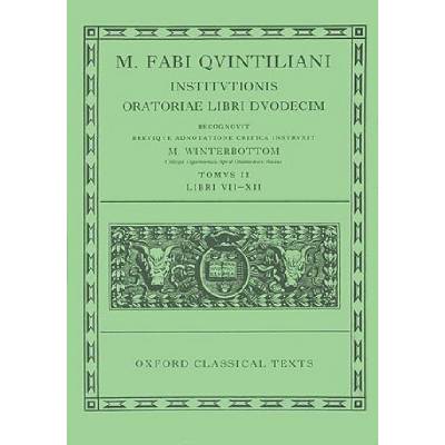 Quintilian Institutionis Oratoriae Vol. II | Quintilian