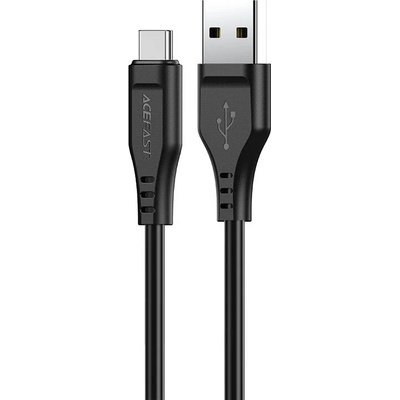 ACEFAST Кабел за пренос на данни от USB към USB Type C Acefast, 1.2m, 3A, Черен (C3-04-A-C black)