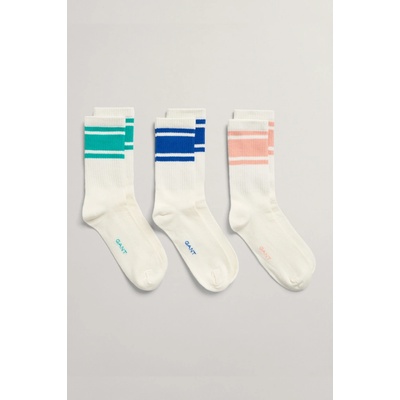 GANT TEENS UNISEX SOCKS 3 PACK biela