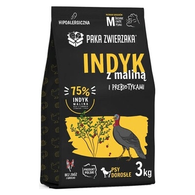 Paka Zwierzaka Turkey with raspberry M 3 kg