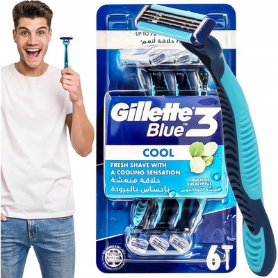 Gillette Blue3 Cool 6 ks