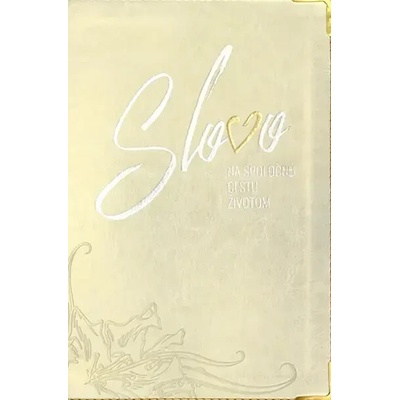 Svadobná Biblia: ekumenická s DT - zlatá (s kvetom) - Slovo na cestu životom