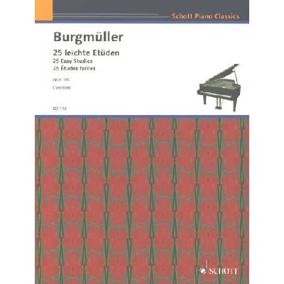 Friedrich burgmüller: 25 easy studies op. 100 (noty na klavír)