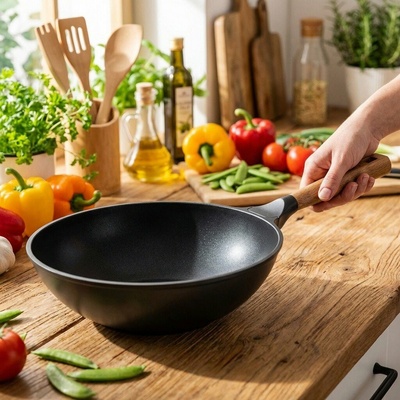 Gerlach NATUR Panvica WOK s povrchom ILAG XERA DUR 2 28 cm