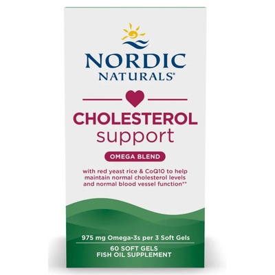 Nordic Naturals Cholesterol Support Omega Blend, холестерол разтвор, 60 меки капсули