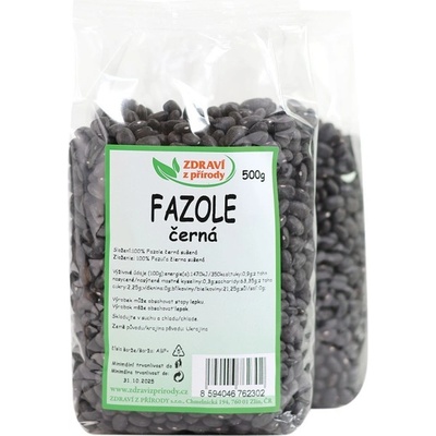 Zdraví z přírody Fazole černá 0,5 kg