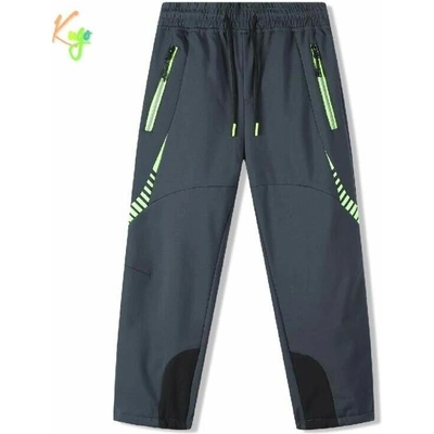 Kugo Dětské softshellové kalhoty zateplené HK9786 šedé