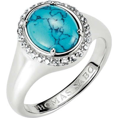 Thomas Sabo TR2507 405 17 Ring Round turquoise Elyndra Silver Ladies