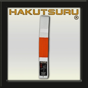 Hakutsuru Equipment Pásek Bílý s Oranžovím koncem