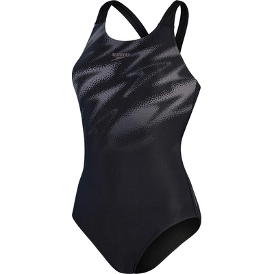 Speedo Бански костюм Speedo Women's Hyperboom One Piece Swimsuit - Black/Grey