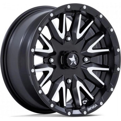 MSA OFFROAD M49 CREED 7x15 4x110 ET10 matte black machined