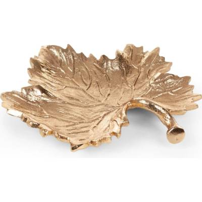 EUROFIRANY DEKORAČNÍ TALÍŘ DALIA 02 21 x 21 x 3 cm ZLATÁ
