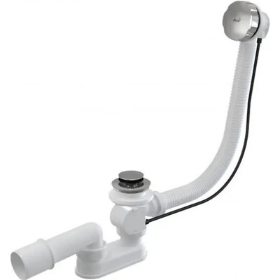 Alcaplast Vanový sifon s ovládáním, délka 57 cm, kov-chrom, A55K – Hledejceny.cz