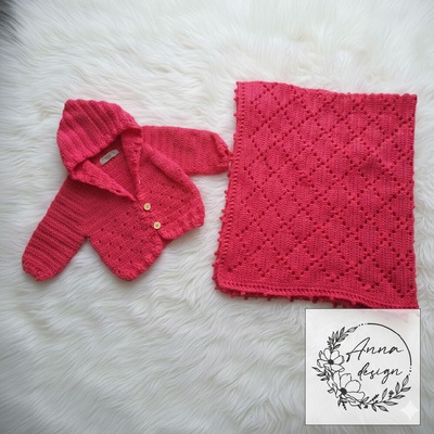 Anna design Set dievčenský ružový