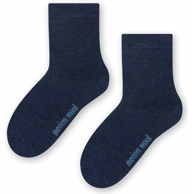 Dětské merino ponožky Brunko tmavě modrá