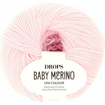 Drops Baby Merino UNI 44 bledo ružová