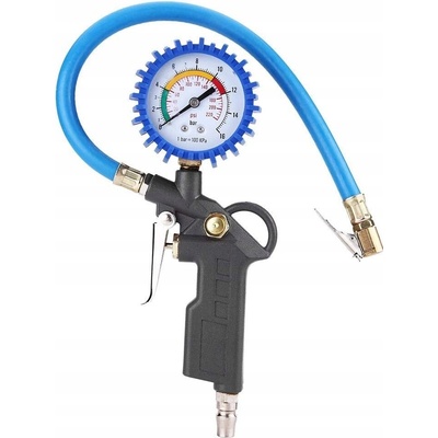 BGS technic 55410 BGS , Pistole pro huštění pneumatik s manometrem cejchovaná 0 - 10 barů