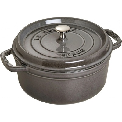 Staub Cocotte hrnec kulatý 18 cm 1,7 l šedý