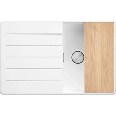 Твоят Стил Бяла кухненска гранитна мивка Копенхаген 780х500 Top 45