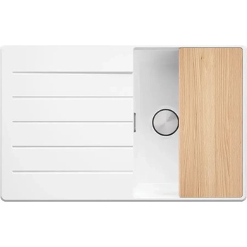 Твоят Стил Бяла кухненска гранитна мивка Копенхаген 780х500 Top 45