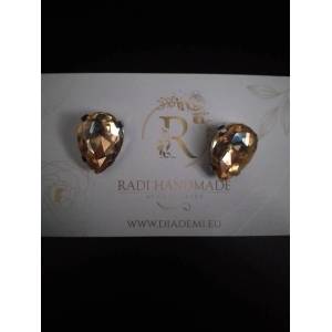 Radi handmade Стилни обици със златист камък (465 Рћ)