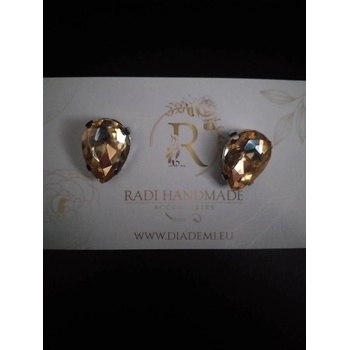 Image 1 of Radi handmade Стилни обици със златист камък (465 Рћ)