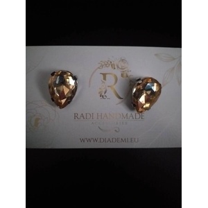 Radi handmade Стилни обици със златист камък (465 Рћ)