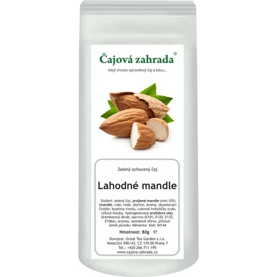 Čajová zahrada Lahodné mandle zelený ochucený čaj 0,5 kg