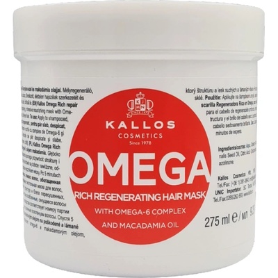 Kallos KJMN Omega Rich Repair Hair Mask 275 ml