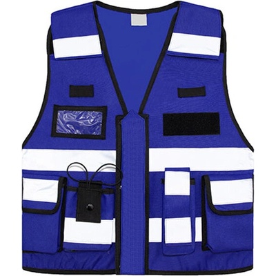Korntex Bonn reflexná vesta pre špeciálne jednotky KX040 Royal Blue