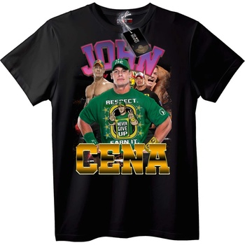 NOONEBRAND Тениска John Cena 'Уважение, никога не се предавай' - 3XL, Black
