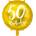 PartyDeco Фолиев балон - 50 броя (златен) 45 см