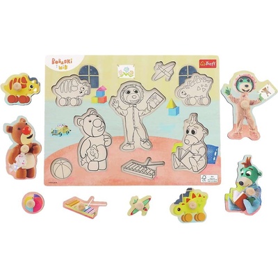 Trefl vkládací puzzle Medvěd 8 dílků