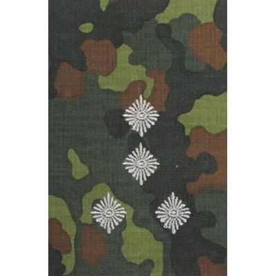 Bundeswehr Nárameník BW STABSHAUPTMANN FLECKTARN / stříbrné vyšití