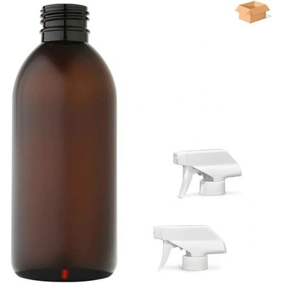 Tera plastová lahvička hnědás bílým pistolovým rozprašovačem 250 ml 180 ks