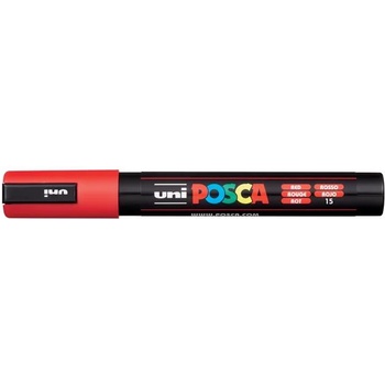 uni Декоративен маркер, 1, 8-2, 5 мм, UNI "Posca PC-5M", червен 286617000 (286617000)