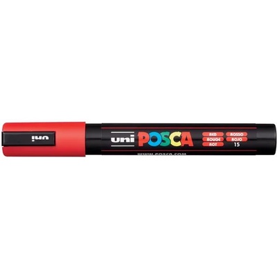 uni Декоративен маркер, 1, 8-2, 5 мм, UNI "Posca PC-5M", червен 286617000 (286617000)