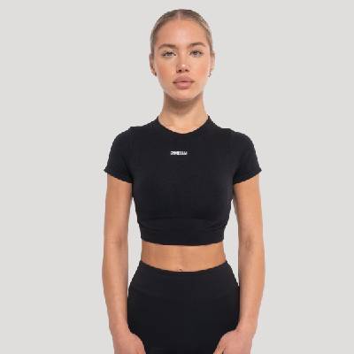 GymBeam Дамски кроп топ Flow Black L