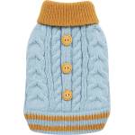  Плетен пуловер за куче Blue Cable Knit