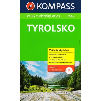 Tyrolsko Velký turistický atlas + CD-ROM