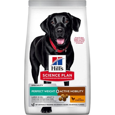 Hill’s Science Plan Adult Perfect Weight & Active Mobility Large Breed 2 x 12 kg
