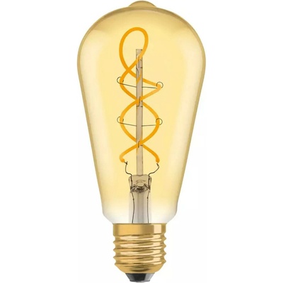 Osram LED žárovka 1906 Edison 28, E27, 4 W, 300 lm, 2000 K, jantarová