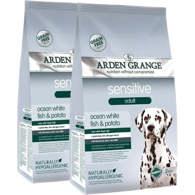 Arden Grange Sensitive Adult Ocean White Fish and Potato 2 x 12 kg