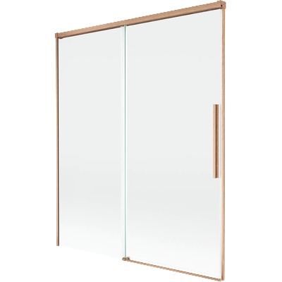 Mexen Rox параван за вана 2-крило плъзгащо 140 x 150 см, прозрачен, четкана мед - 8C9-140-001-65-00 (8C9-140-001-65-00)