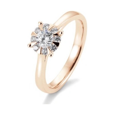 Sofia Diamonds prsteň z ružového zlata s diamantom BE41 05766 R
