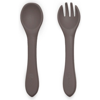 Petite&Mars Take&Match Silicone Cutlery прибор Bitter Cocoa 6m+ 2 бр