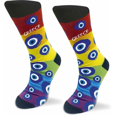 ATP ponožky s "Evil eye" duhové