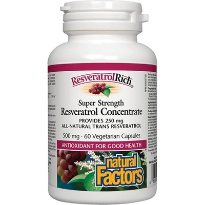 Natural Factors Super Strength Resveratrol 250 mg [60 капсули]