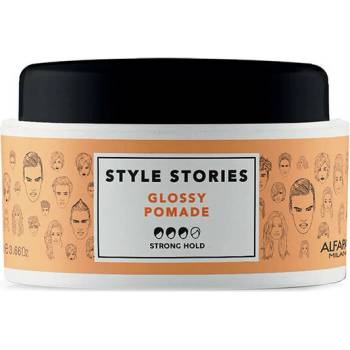 Alfaparf Milano Помада за диамантен блясък със силна фиксация Alfaparf Style Stories Glossy Pomade